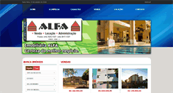 Desktop Screenshot of imobiliariaalfa.com