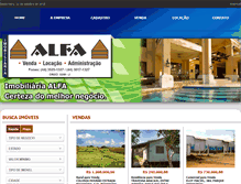 Tablet Screenshot of imobiliariaalfa.com